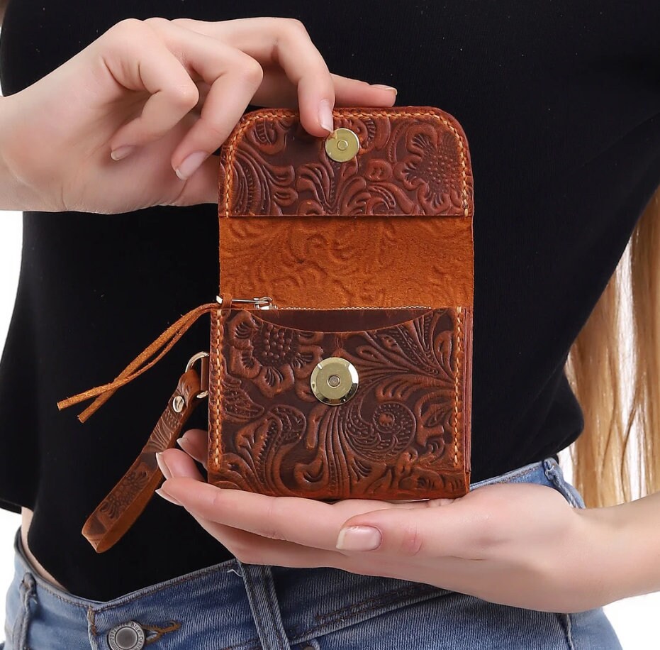 Small Leather Wallet, Handmade Small Wallet, Carved Leather Wallet, Wallet Card Holder - Etsy Small Leather Wallet, Handmade Small Wallet, Carved Leather Wallet, Wallet Card Holder - Etsy