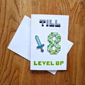 Geburtstagskarte Minecraft Personalisiert
