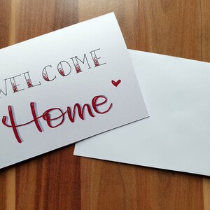 Welcome Home Karte Willkommen zu Hause