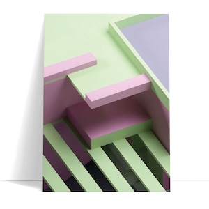 Minimalist Architecture Art, Falling Water House Detail, Abstract minimalist poster, Mid-Century Architecture print, Frank Lloyd Wright