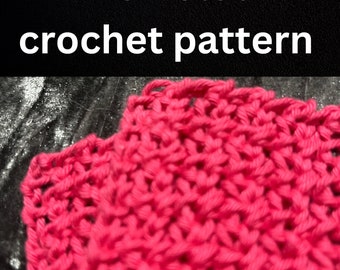 Crochet wash cloth pattern