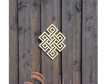 Celtic Knot Wooden Wall Decor: Endless Knot, Symbolic Artn