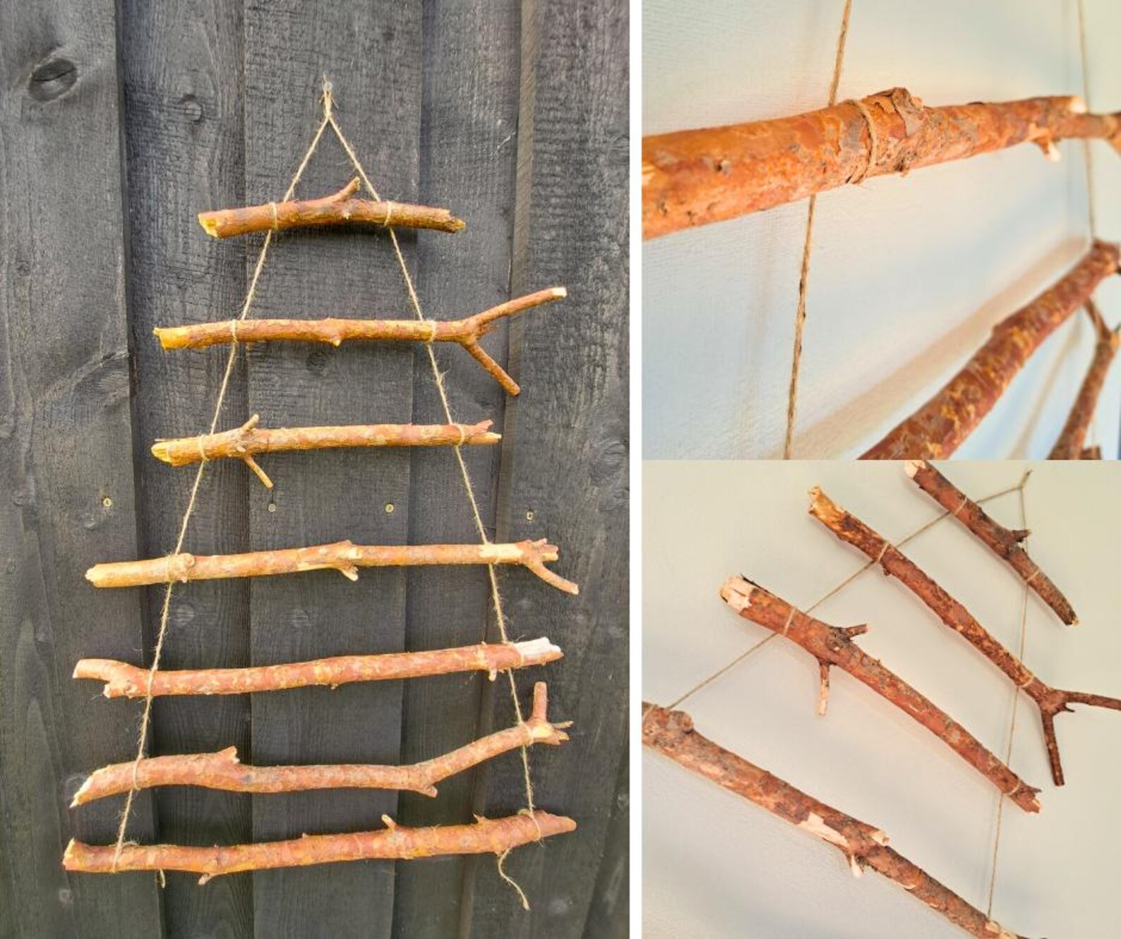 Handmade Wall Hanging Tree for Christmas, Minimalist Wall Hanging