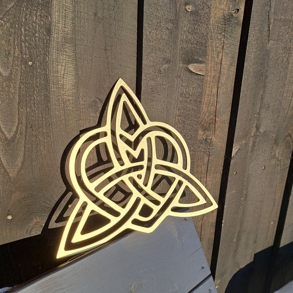 Celtic Heart Knot Wall Decor, Celtic Gift, Love Knot Gift, Irish Home Decor, Unique Wall Hanging Decor
