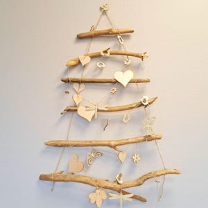 クリスマスオブジェ 流木 ツリー 流木で吊るすクリスマスツリー ミニマ