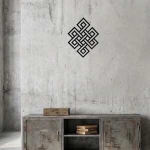 Décoration murale en bois avec noeud celtique : noeud sans fin, art symbolique