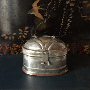 Vintage Antique Cricket Box / Collectable Copper Silver Box
