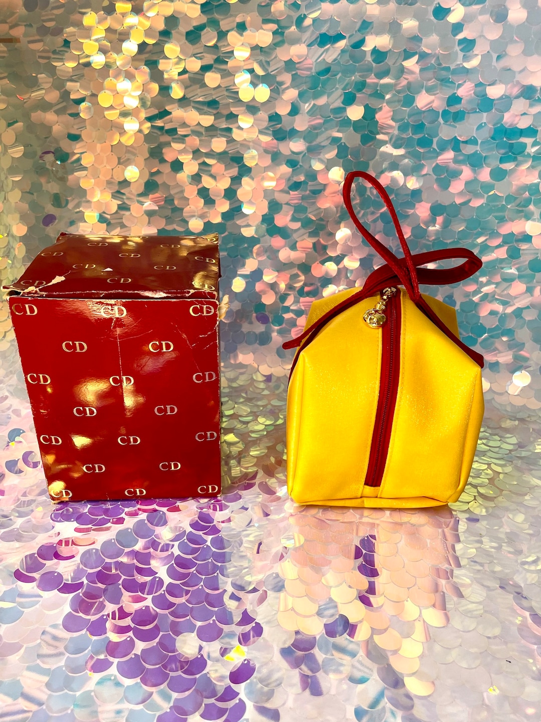 Dior Yellow Vanity Case Etsy