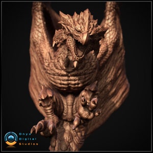 Rathalos Diorama STL, 3D Printable monster hunter Diorama