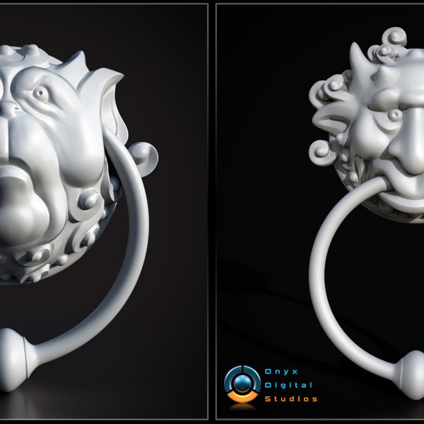 Labyrinth inspired Door knockers STL, 3d printable labyrinth door knockers