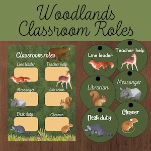 Woodlands Classroom Roles and Role Tags