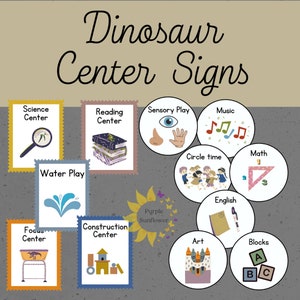 Dinosaur Center Signs