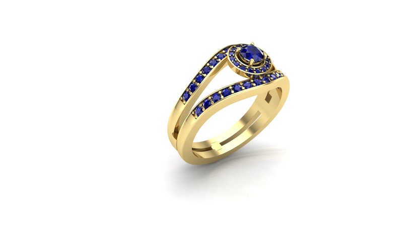 Setting Type In Jewellery Split Shank Type Halo Setting Sapphire