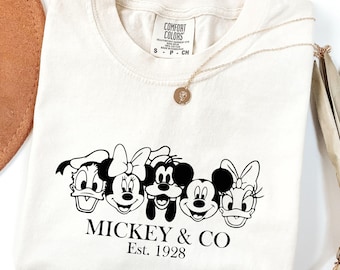 Mickey & Co Est 1928 T-shirt, Disney Family Trip Shirts