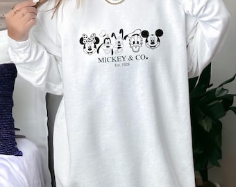 Mickey & Friends Comfort Colors Sweatshirt: Unisex Family Matching