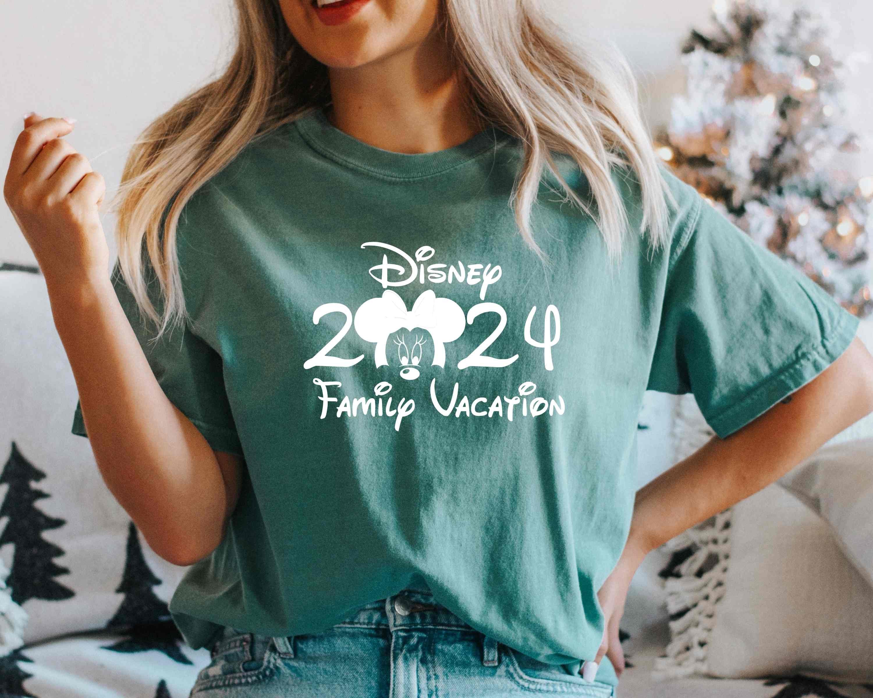 2024 Disney Family Vacation Shirts, Disney Castle 2024 Shirts sold by