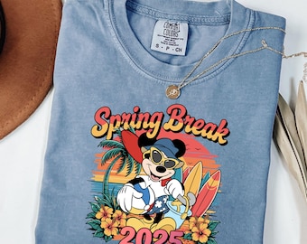 Mickey Mouse Spring Break 2025 T-Shirt, Disney Family Vacation