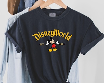 Retro Disneyworld Mickey Mouse Shirt, Est 1971