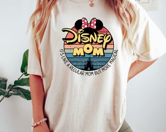 Disney Mom Shirt, Retro Disney Mother's Day Gift, Magical Mom Tee, Disneyland Trip Shirt, Comfort Colors Disney
