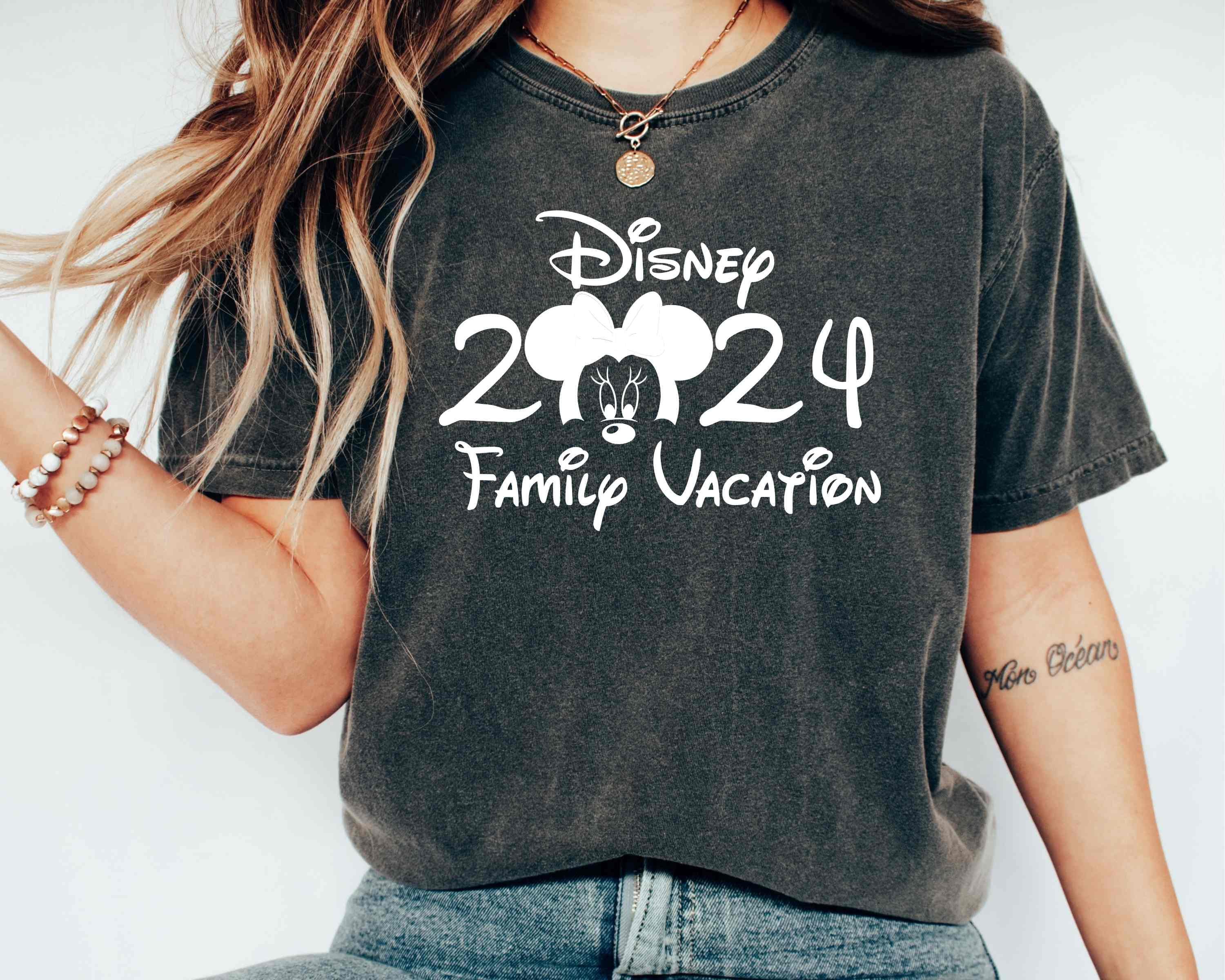 2024 Disney Family Vacation Shirts, Disney Castle 2024 Shirts sold by