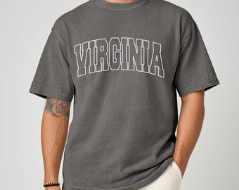 Retro Virginia T-Shirt, College Style VA State Tee