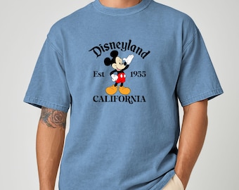 Camiseta vintage de Disneyland California, camiseta clásica de Mickey Mouse