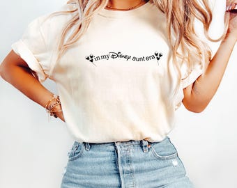 In My Disney Aunt Era Shirt, Disney Auntie Gift, Magical Kingdom Family Trip Tee, Comfort Colors