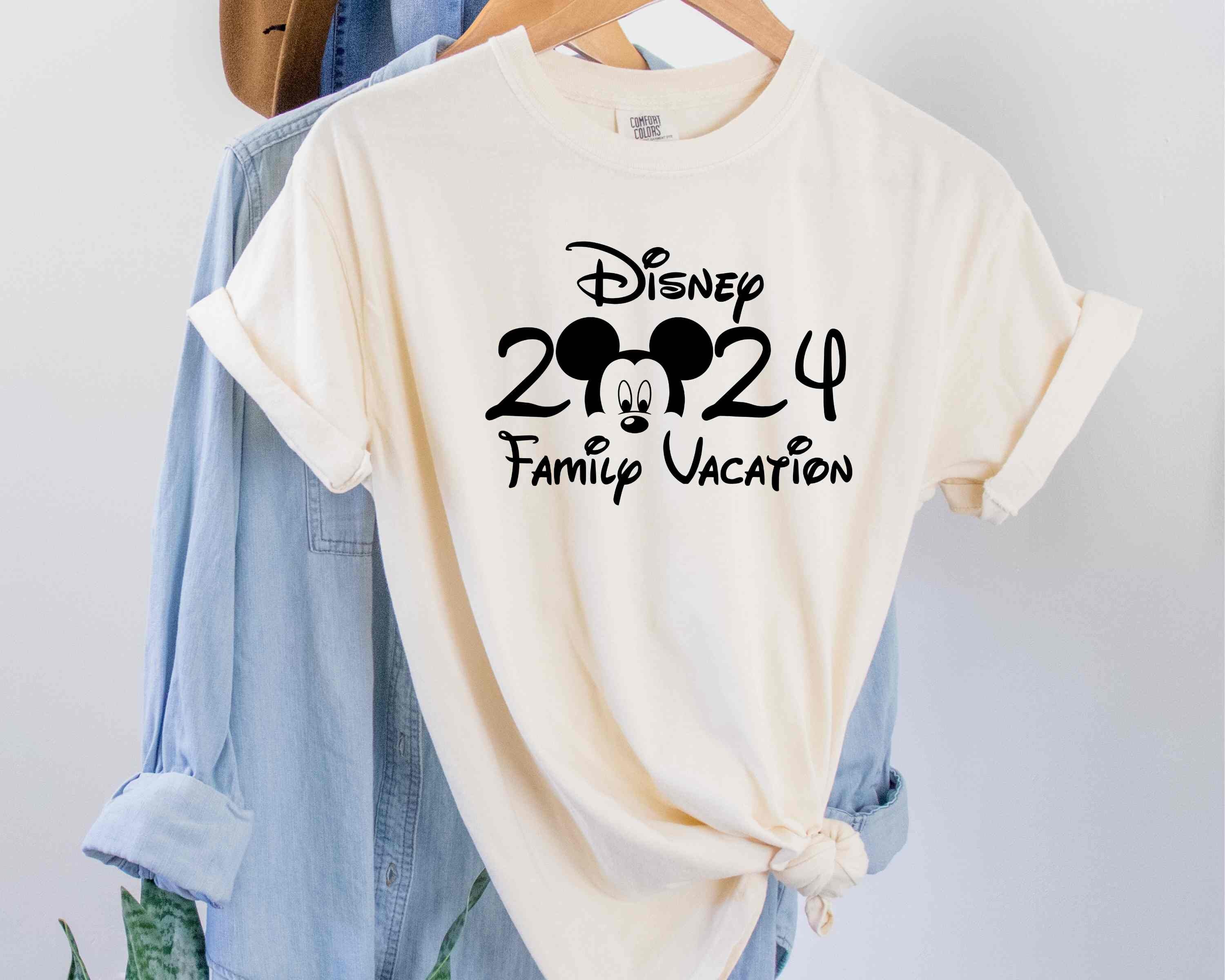 2024 Disney Family Vacation Shirts, Disney Castle 2024 Shirts sold by