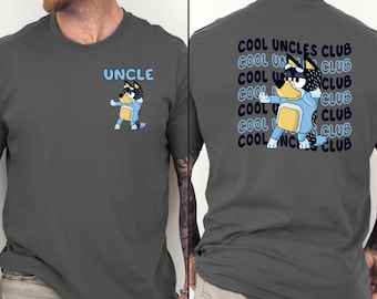 Blue Uncle Stripe Heeler T-Shirt, Uncles Club Tee