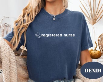 RN Stethoscope T-Shirt: Registered Nurse Medical Staff Shirt