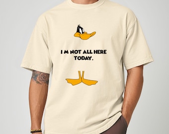 Funny Daffy Duck Cartoon T-Shirt, Sarcastic Humor Graphic Tee