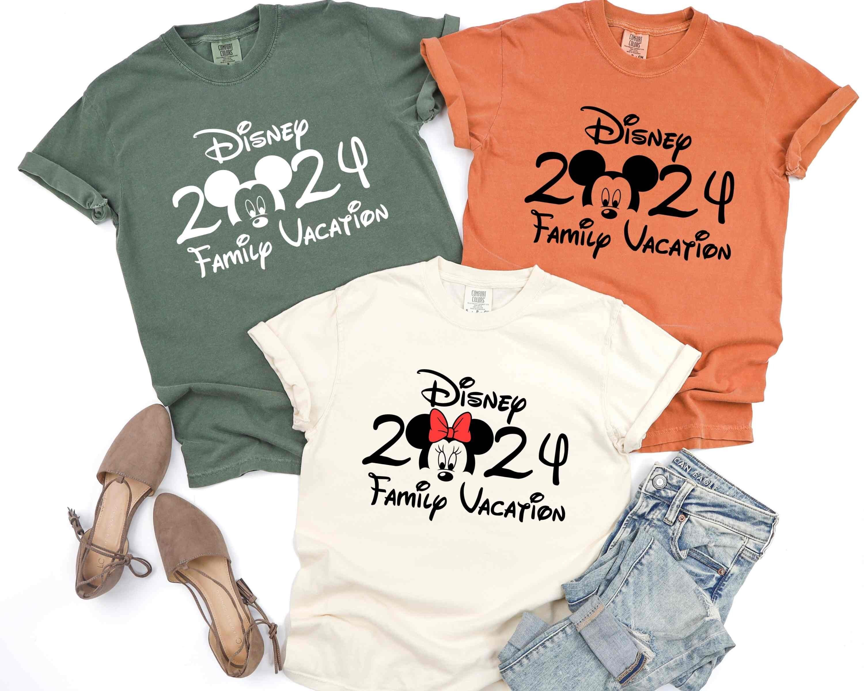 2024 Disney Family Vacation Shirts, Disney Castle 2024 Shirts sold by