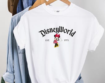 Disneyworld Minnie Mouse Shirt, Retro Family Vacation Tee, Est 1971