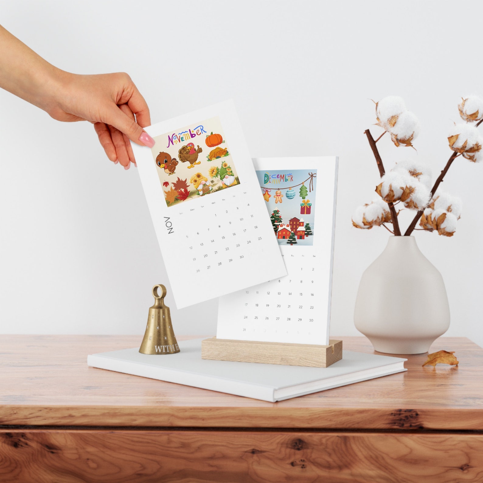 2023 Funny Desk Calendar 2023 Calendar With Wood Stand Etsy