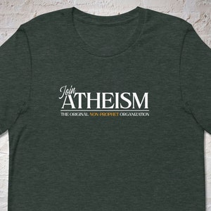 Atheism the original non-prophet organization shirt, dad joke shirt, atheist shirt, gift for atheist