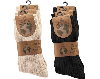 Socken aus reiner Baumwolle, 100 % Bio-Baumwolle (GOTS-Zertifikat) | BIO nachhaltige Socken | Socken aus Bio-Baumwolle | Unisex - Bio Socken