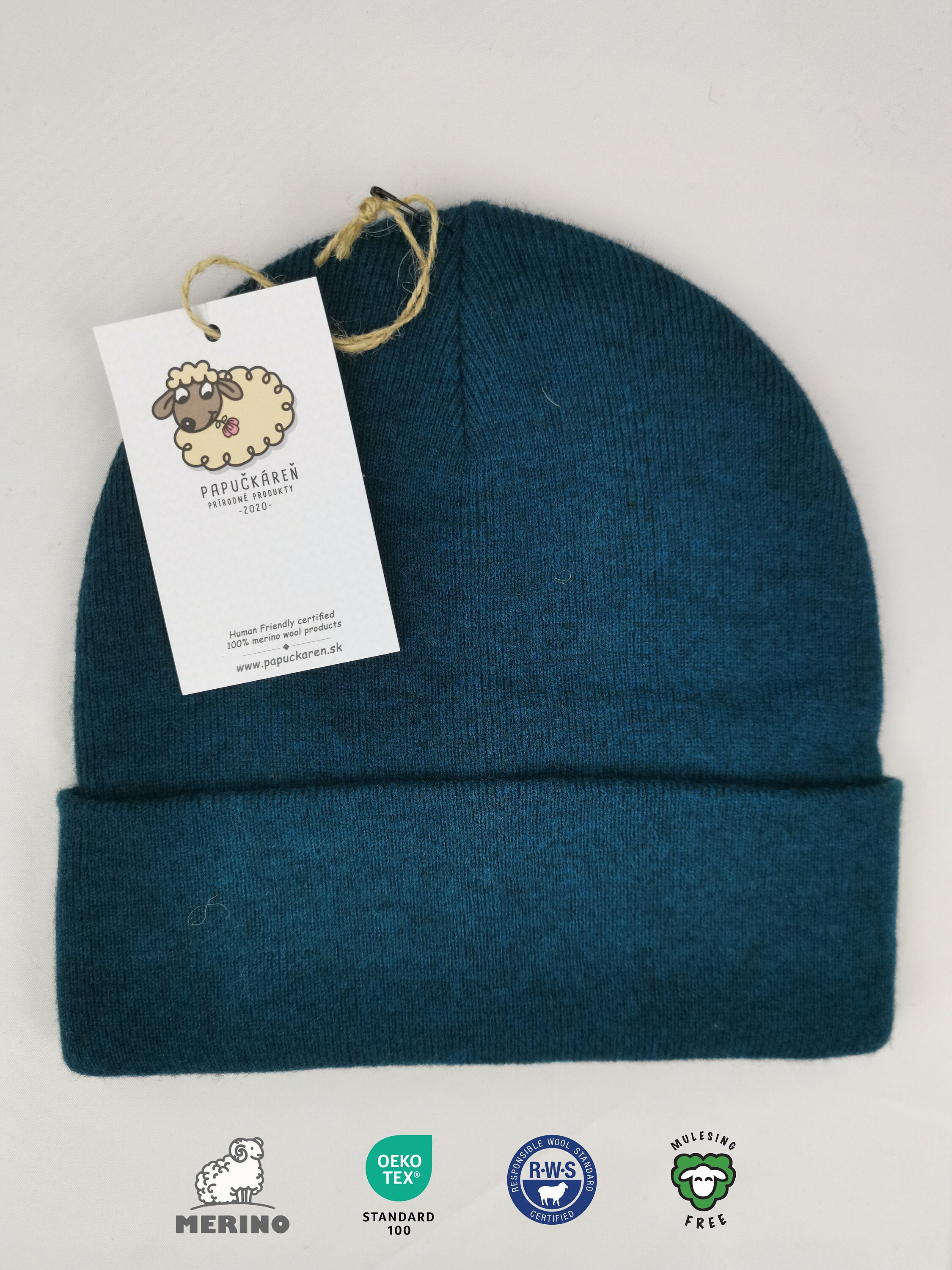 100% Merino Wool Beanie Trio Bundle Teal Green Maroon 