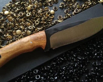 Bushcraft Handmade knife Oak knifemaking