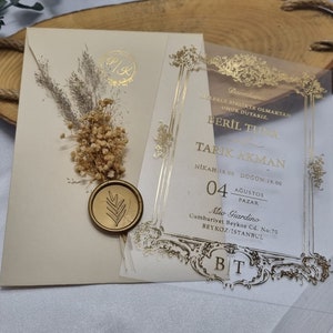 Invitaciones de boda acrílicas, invitaciones de boda florales, invitaciones personalizadas, tarjeta de despedida de soltera, invitaciones elegantes, invitaciones de lujo