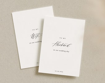 To My Wife/Husband On Our Wedding Day, Wedding Cards, Script Collection