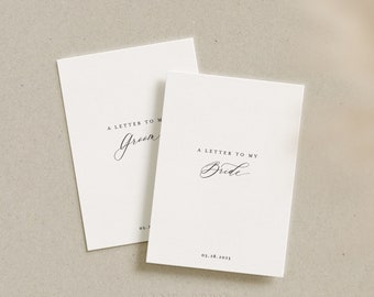 A Letter To My Bride/Groom, Wedding Cards, Script Collection