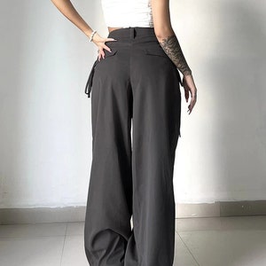 Women Wide Leg Pants Baggy Y2k Trousers Palazzo High Waisted - Etsy