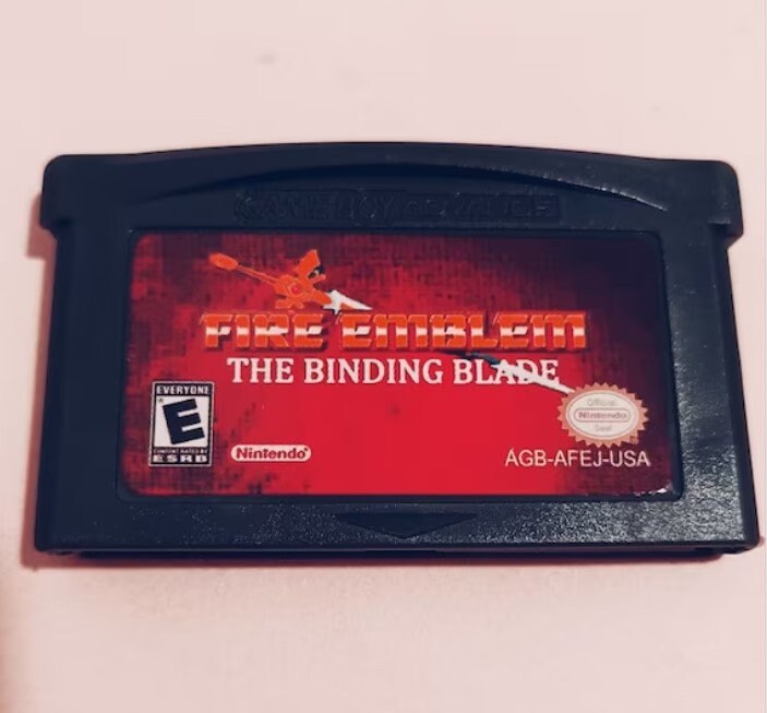 Fire Emblem The Binding Blade Video Game Card Nintendo GBA SP Nds Ndsl Gbm Console