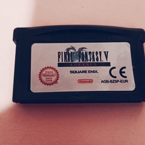 Final Fantasy 5 Video Game Cartridge Nintendo GBA SP NDS