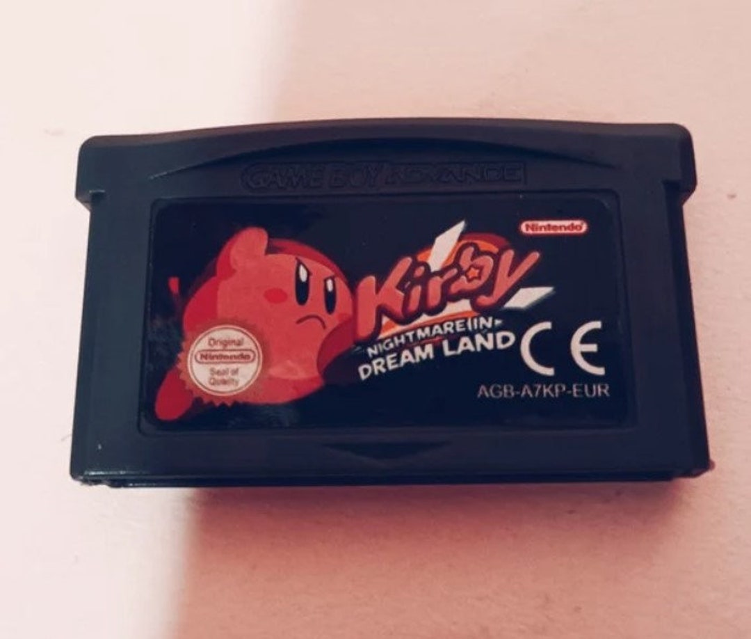 Kirby Nightmare Video Game Card Nintendo GBA SP Console 32 Bit