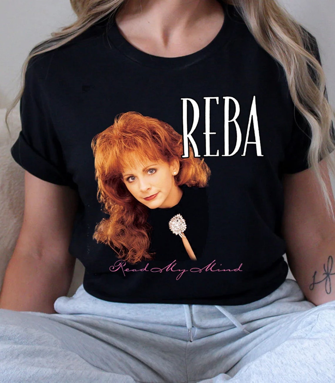 Reba T-shirt, Vintage 90s Reba T-shirt, Reba Mcentire 90's T-shirt ...