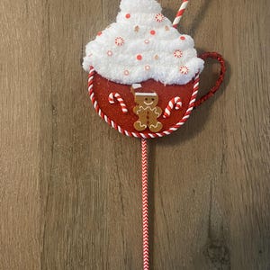Christmas Decor, Christmas Lollipop, Gingerbread Decor, Christmas Gingerbread Lollipop, Wreath Attachment, Embellishment, Garland Attachment