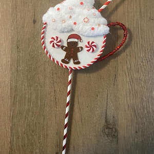 Gingerbread Lollipop, Christmas Decor, Christmas Lollipop, Handmade Lollipop , Wreath Attachment, Embellishment
