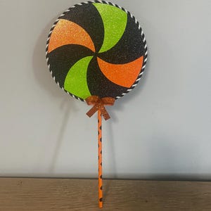 Handmade Lollipops, Halloween Lollipops, Halloween Decor , Embellishments, Wreath Attachments, Garland Attachments