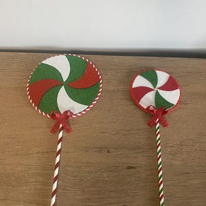 Handmade Lollipops, Christmas Lollipops, Christmas Decor, Holiday Decot, Embellishments, Wreath Attachments, Garland Decor, Lollipops